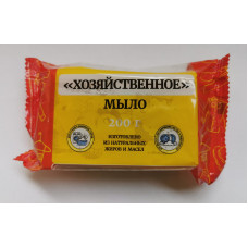 Хоз. мыло(Флора) ГОСТ 72% 200гр.коричневое в цветн.уп.*48