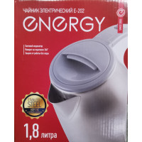 Чайник электр. Energy E-202 Стальной (диск, 1,8л), 1,5кВт, нерж.сталь 4687