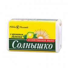 Мыло хозяйственное 140г СОЛНЫШКО, с ароматом лимона, ш/к 11414